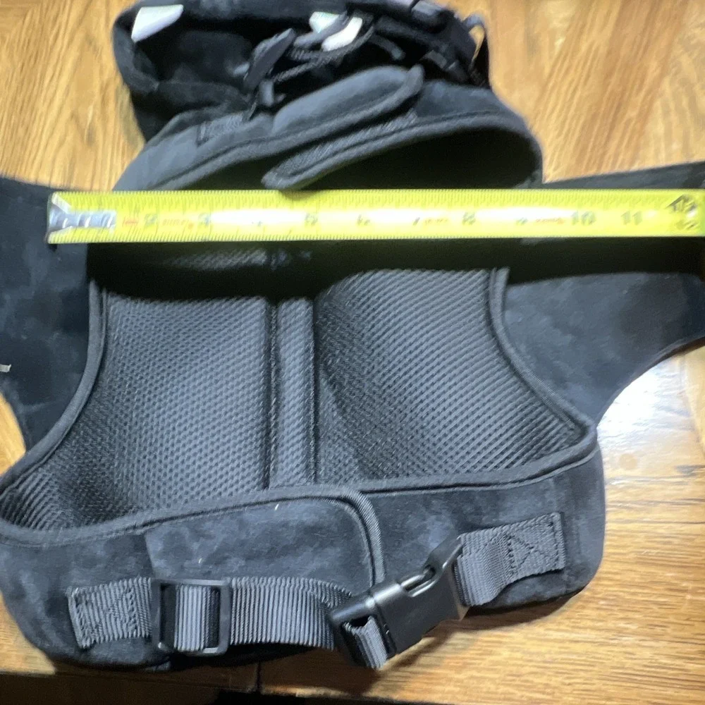 Black Bat Wing Soft Mesh Vest Dog Harness w/ Hood Spiderweb, Adjustable
